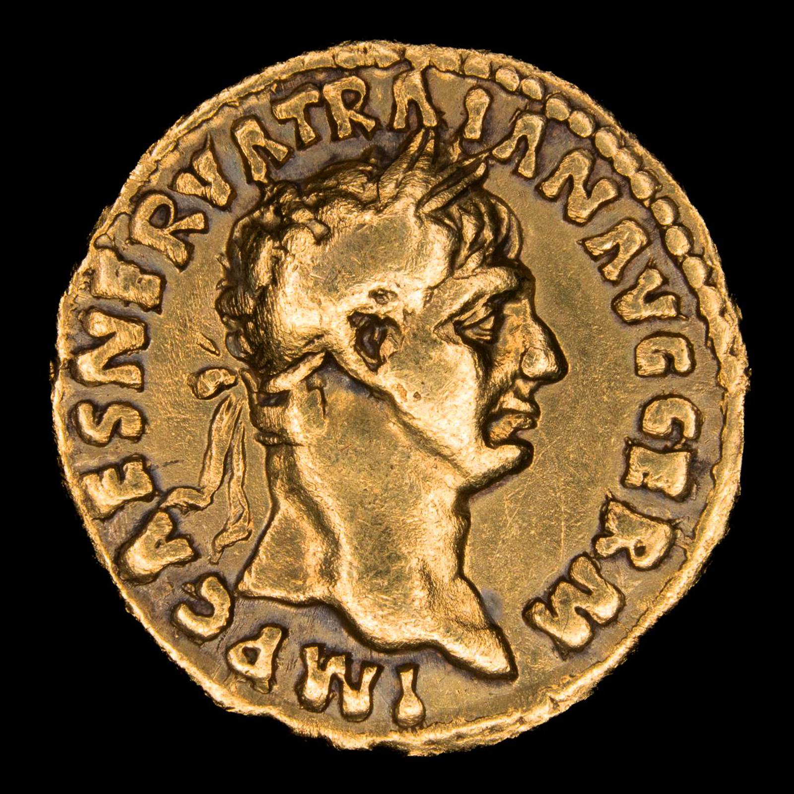 Lote 107 - Aureo de Trajano, Roma Imperial 98-117 d.C.