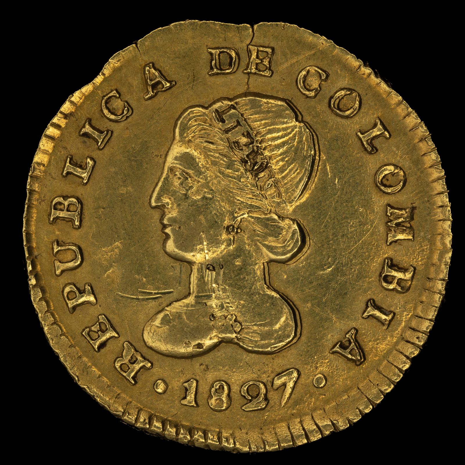 Lote 143 - 1 Escudo. 1827