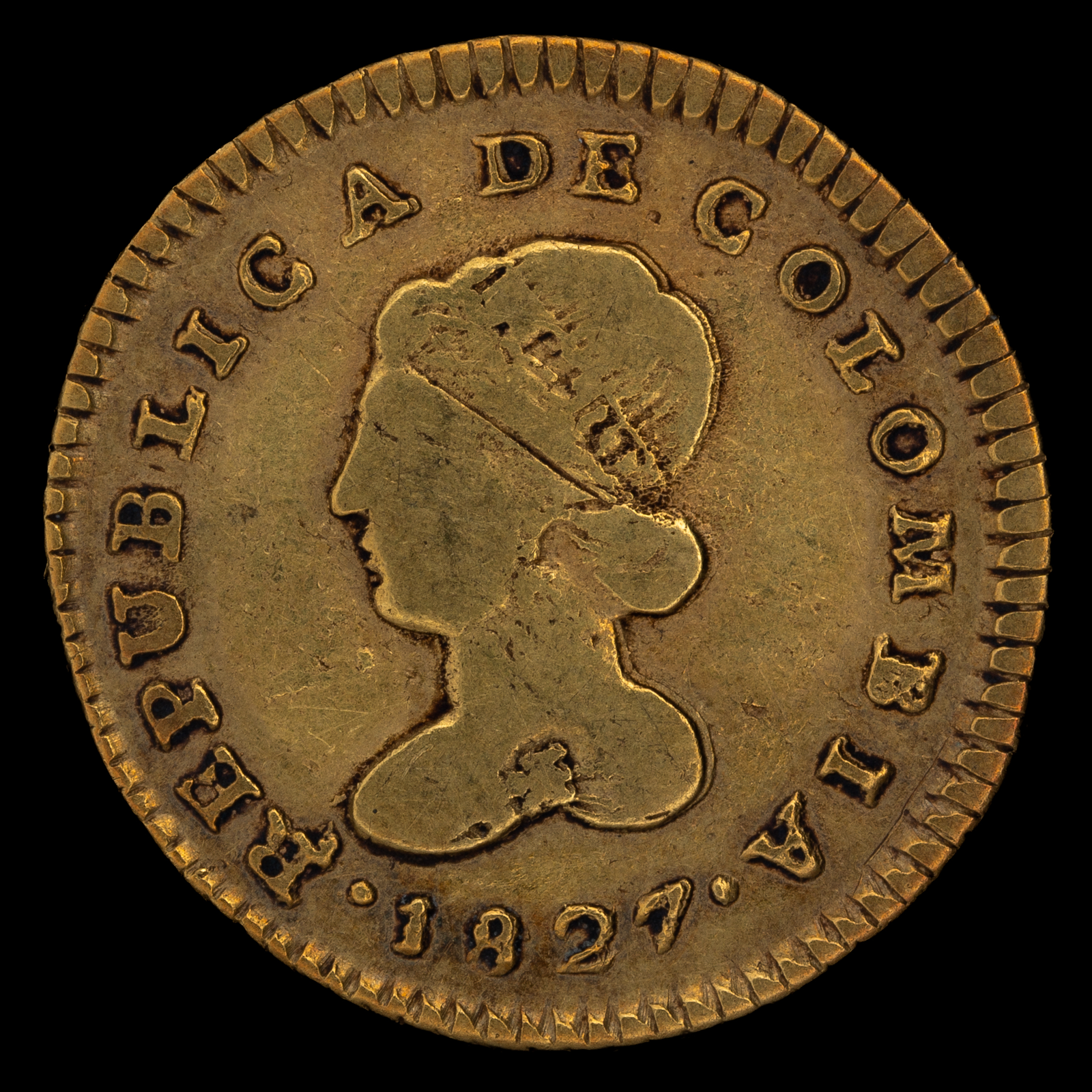 Lote 144 - 1 Escudo. 1827