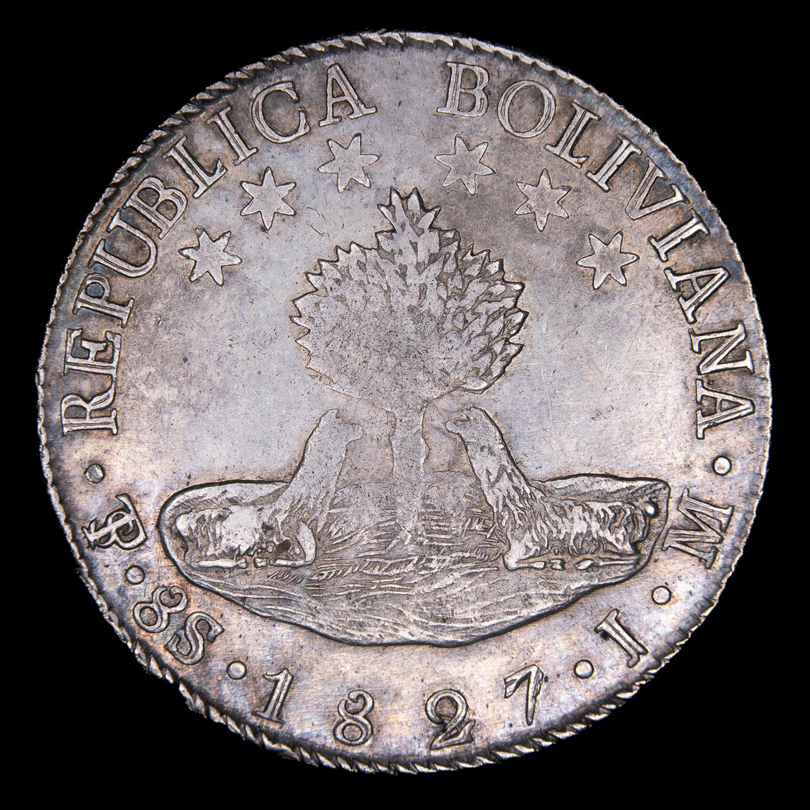 Lote 157 - 8 Soles/Sueldos 1827 JM