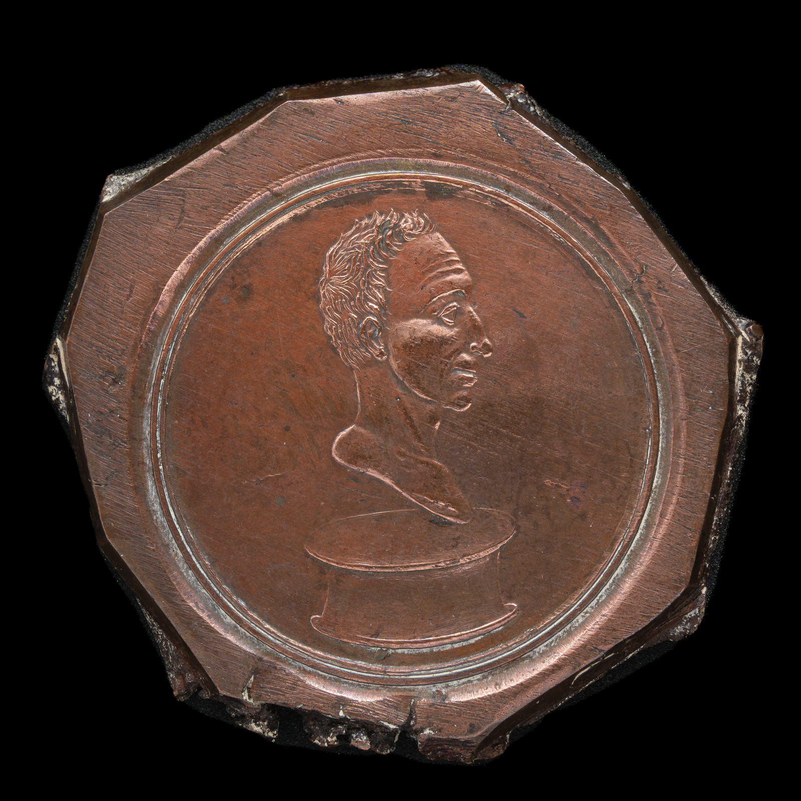Lote 163 - Pareja de Pruebas de Troquel de Anverso y Reverso de la Medalla "Septembrina" o "La Divina Providencia Salvó la Vida al Libertador". 1828
