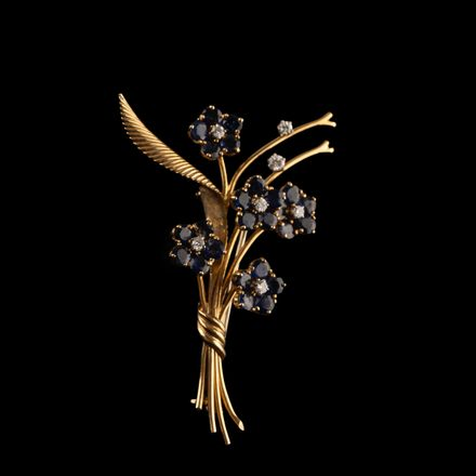 Lote 90 - Broche «Bouquet de fleurs» de Van Cleef & Arpels, 1970s